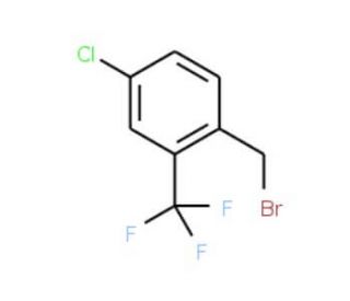 4-Chloro-2-(trifluoromethyl)benzyl bromide (CAS 886496-75-9) - chemical structure image
