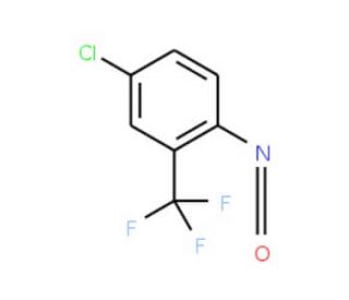 4-Chloro-2-(trifluoromethyl)phenyl isocyanate (CAS 16588-69-5) - chemical structure image