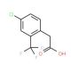 4-Chloro-2-(trifluoromethyl)phenylacetic acid (CAS 601513-31-9) - chemical structure image