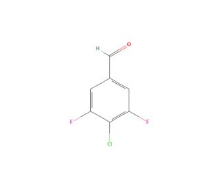 4-Chloro-3,5-difluorobenzaldehyde (CAS 1160573-20-5) - chemical structure image