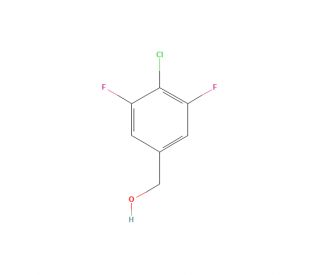 4-Chloro-3,5-difluorobenzenemethanol (CAS 1431329-58-6) - chemical structure image