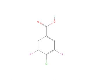 4-Chloro-3,5-difluorobenzoic Acid (CAS 1160573-19-2) - chemical structure image