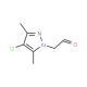(4-Chloro-3,5-dimethyl-1H-pyrazol-1-yl)-acetaldehyde - chemical structure image