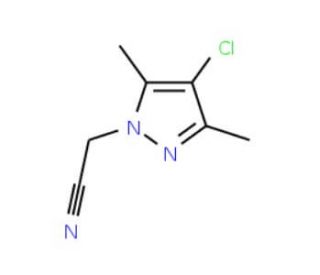 (4-Chloro-3,5-dimethyl-1H-pyrazol-1-yl)-acetonitrile - chemical structure image