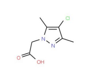 (4-Chloro-3,5-dimethyl-pyrazol-1-yl)-acetic acid (CAS 374913-86-7) - chemical structure image