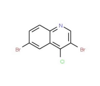 4-Chloro-3,6-dibromoquinoline (CAS 927801-19-2) - chemical structure image