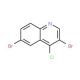 4-Chloro-3,6-dibromoquinoline (CAS 927801-19-2) - chemical structure image