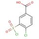 4-Chloro-3-chlorosulfonyl-benzoic acid (CAS 2494-79-3) - chemical structure image