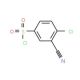 4-chloro-3-cyanobenzenesulfonyl chloride - chemical structure image