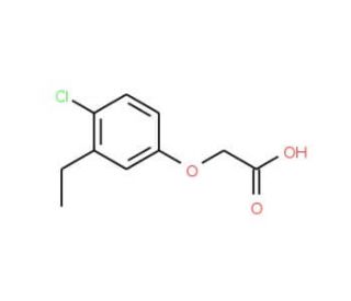 (4-chloro-3-ethylphenoxy)acetic acid - chemical structure image