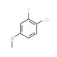 4-Chloro-3-fluoroanisole (CAS 501-29-1) - chemical structure image