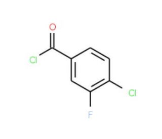 4-Chloro-3-fluorobenzoyl chloride (CAS 177787-25-6) - chemical structure image