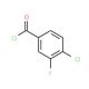 4-Chloro-3-fluorobenzoyl chloride (CAS 177787-25-6) - chemical structure image