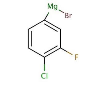 4-Chloro-3-fluorophenylmagnesium bromide solution (CAS 170793-00-7) - chemical structure image