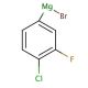 4-Chloro-3-fluorophenylmagnesium bromide solution (CAS 170793-00-7) - chemical structure image
