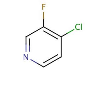 4-Chloro-3-fluoropyridine (CAS 2546-56-7) - chemical structure image