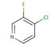 4-Chloro-3-fluoropyridine (CAS 2546-56-7) - chemical structure image