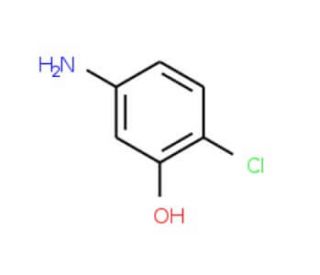 4-Chloro-3-hydroxyaniline (CAS 6358-06-1) - chemical structure image