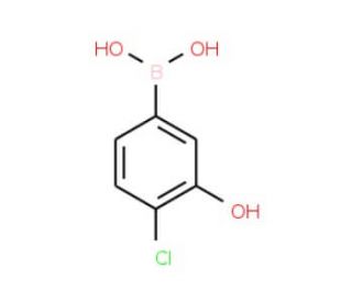 (4-Chloro-3-hydroxyphenyl)boronic acid (CAS 915201-06-8) - chemical structure image