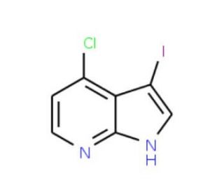 4-Chloro-3-iodo-1H-pyrrolo[2,3-b]pyridine (CAS 869335-73-9) - chemical structure image
