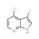 4-Chloro-3-iodo-1H-pyrrolo[2,3-b]pyridine (CAS 869335-73-9) - chemical structure image
