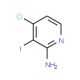 4-Chloro-3-iodo-pyridin-2-ylamine (CAS 417721-69-8) - chemical structure image