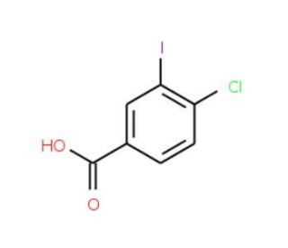 4-Chloro-3-iodobenzoic acid (CAS 42860-04-8) - chemical structure image