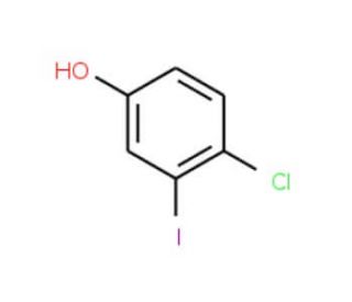 4-Chloro-3-iodophenol (CAS 202982-72-7) - chemical structure image