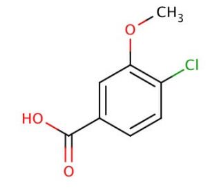 4-Chloro-3-methoxybenzoic acid (CAS 85740-98-3) - chemical structure image
