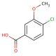 4-Chloro-3-methoxybenzoic acid (CAS 85740-98-3) - chemical structure image