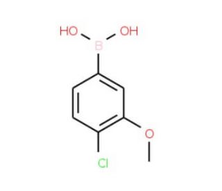 4-Chloro-3-methoxyphenylboronic acid (CAS 89694-47-3) - chemical structure image