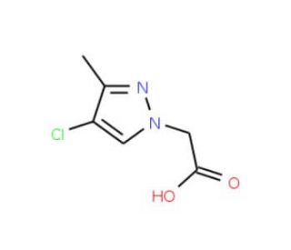 (4-chloro-3-methyl-1H-pyrazol-1-yl)acetic acid - chemical structure image