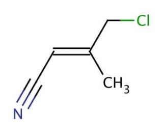 4-Chloro-3-methyl-2-butenenitrile (CAS 4450-34-4) - chemical structure image