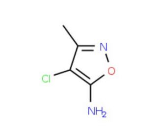 4-Chloro-3-methyl-5-isoxazolamine (CAS 166964-09-6) - chemical structure image