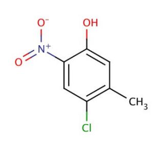 4-Chloro-3-methyl-6-nitrophenol (CAS 7147-89-9) - chemical structure image