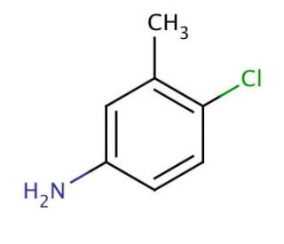 4-Chloro-3-methylaniline (CAS 7149-75-9) - chemical structure image