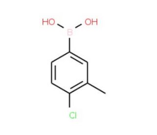 4-Chloro-3-methylbenzeneboronic acid (CAS 161950-10-3) - chemical structure image