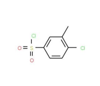 4-Chloro-3-methylbenzenesulfonyl chloride (CAS 6291-02-7) - chemical structure image
