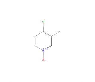 4-Chloro-3-methylpyridine 1-Oxide (CAS 1073-34-3) - chemical structure image