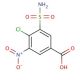 4-Chloro-3-nitro-5-sulfamoylbenzoic Acid (CAS 22892-96-2) - chemical structure image