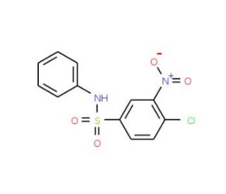 4-Chloro-3-nitro-N-phenyl-benzenesulfonamide (CAS 137-49-5) - chemical structure image