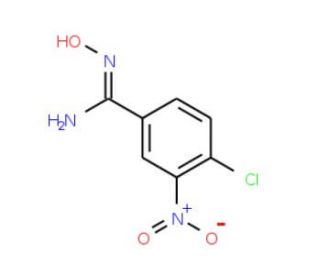 4-Chloro-3-nitrobenzamide oxime (CAS 96898-75-8) - chemical structure image