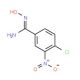 4-Chloro-3-nitrobenzamide oxime (CAS 96898-75-8) - chemical structure image