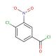 4-Chloro-3-nitrobenzoyl chloride (CAS 38818-50-7) - chemical structure image
