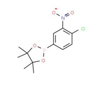 4-Chloro-3-nitrophenylboronic acid, pinacol ester (CAS 913836-26-7) - chemical structure image