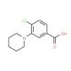 4-Chloro-3-piperidin-1-yl-benzoic acid - chemical structure image
