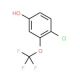 4-Chloro-3-(trifluoromethoxy)phenol 的分子结构, CAS编号: 886500-85-2 4-Chloro-3-(trifluoromethoxy)phenol (CAS 886500-85-2) - chemical structure image