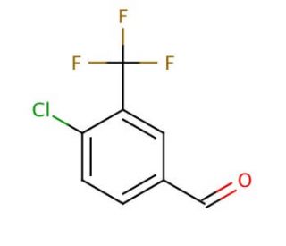 4-Chloro-3-(trifluoromethyl)benzaldehyde (CAS 34328-46-6) - chemical structure image