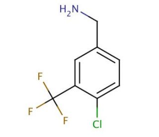 4-Chloro-3-(trifluoromethyl)benzylamine (CAS 62039-92-3) - chemical structure image