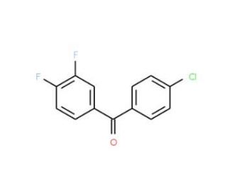 4-Chloro-3&prime;,4&prime;-difluorobenzophenone (CAS 844885-01-4) - chemical structure image